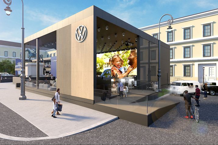 Der Open Space von VW im Herzen der Münchner City